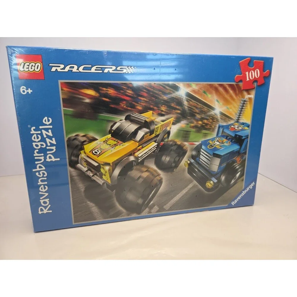 Vintage 2006 LEGO Racers Ravensburger Puzzle No. 109500 Factory SEALED NEW